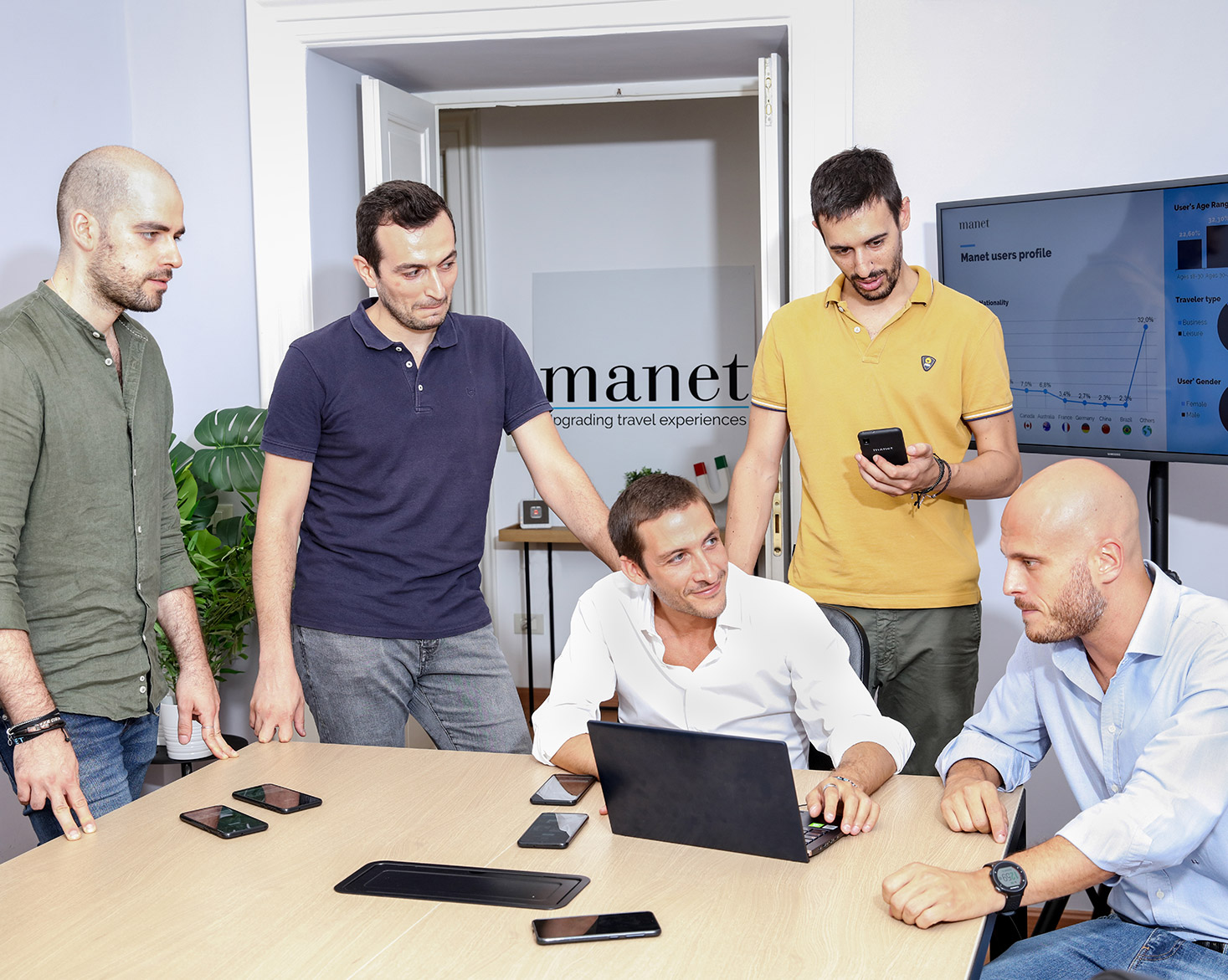 Il team di Manet Mobile a lavoro